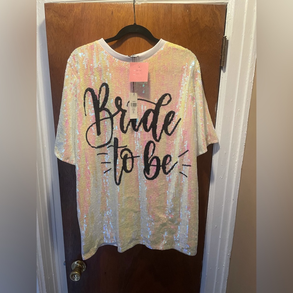 Bride to be t shirt dress